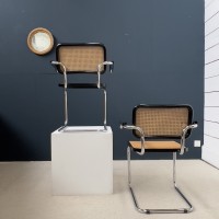 Pair of Cesca chairs model B64 design Marcel BREUER