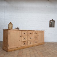 Ancien meuble d'atelier en bois début 20ème