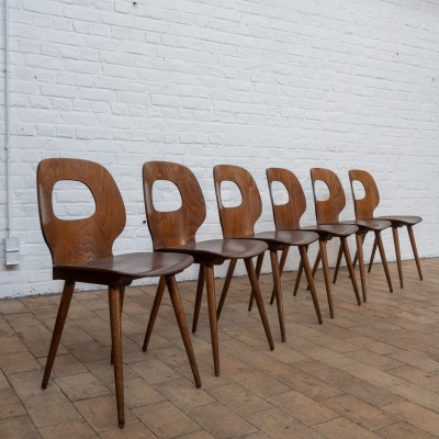 Ensemble de 6 chaises Baumann, 1960