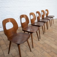Ensemble de 6 chaises Baumann, 1960