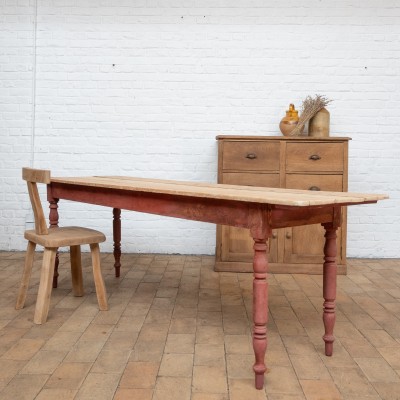 Wooden farm table