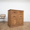 Early 20th century oak workshop cabinet