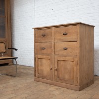 Ancien meuble d'atelier en chêne, début 20ème