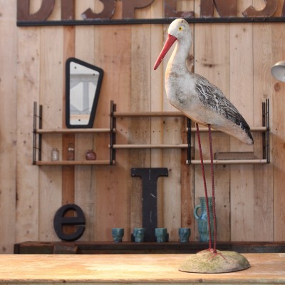 Stork in cement