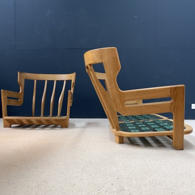 GUILLERME et CHAMBRON armchair and sofa DENIS France 1960