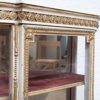 Napoleon III display cabinet in gilded wood, 19th