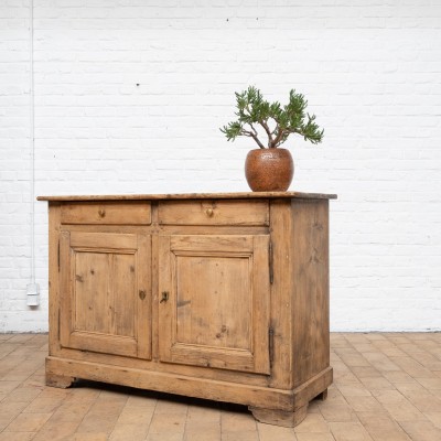 Pine wood sideboard the early 20th century.