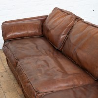 Pair of leather Roche Bobois sofas C.1980