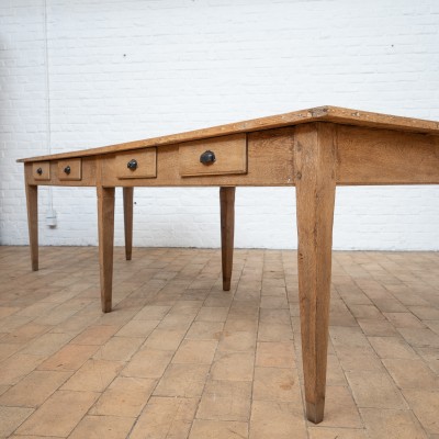 Large French communal table, 1930