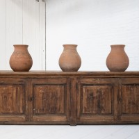 Set of antique terracotta jars to the early 20th century.
