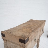 Antique butcher's block 19th century