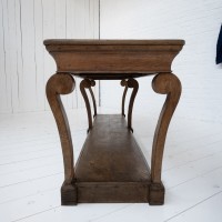 19th-century oak draper's table