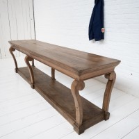 19th-century oak draper's table