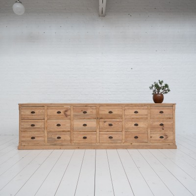 Large hardware cabinet with drawers, 1930