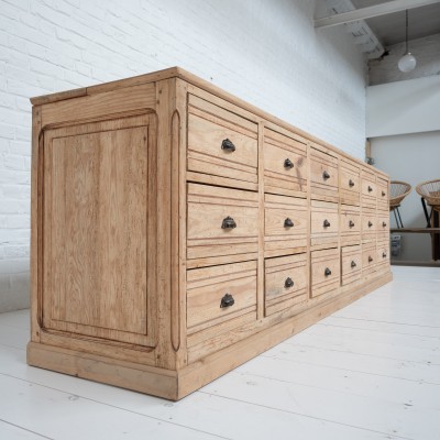 Large hardware cabinet with drawers, 1930