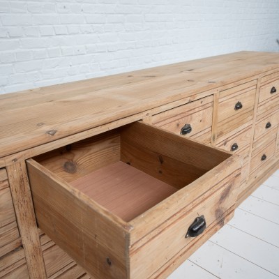 Large hardware cabinet with drawers, 1930