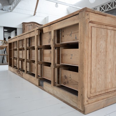 Large hardware cabinet with drawers, 1930