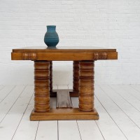 Gaston POISSON french oak table circa1940 by ECLECTIQUE ANTIQUE dealer