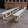 Pair of wooden bench