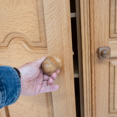 GUILLERME et CHAMBRON french oak cabinet