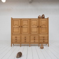 GUILLERME et CHAMBRON french oak cabinet