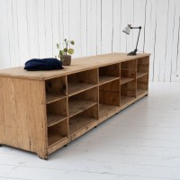 Workshop cabinet with wooden compartments, 1930