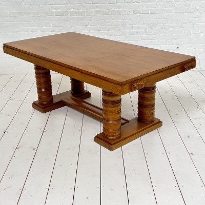 Gaston POISSON french oak table circa1940