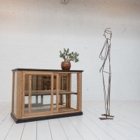 Wooden display case with sliding doors, 1930