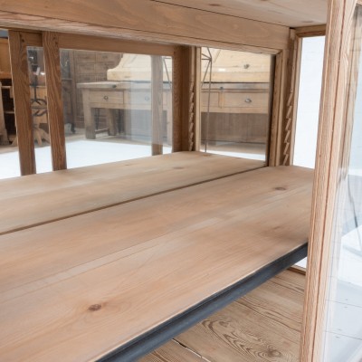 Wooden display case with sliding doors, 1930