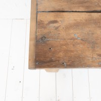 Large oak console with drawers