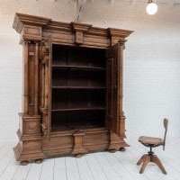 Alsatian Cabinet with Columns, 18th Century