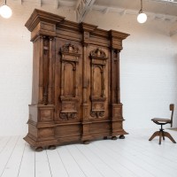 Alsatian Cabinet with Columns, 18th Century