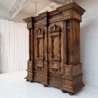 Alsatian Cabinet with Columns, 18th Century