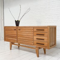 French midcentury oak sideboard