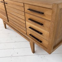 French midcentury oak sideboard