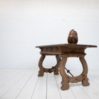 Table console Espagnole en chêne, 19ème