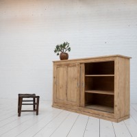 Wooden cabinet with sliding doors, 1950