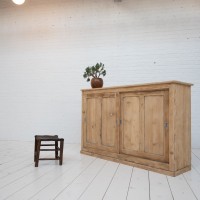 Wooden cabinet with sliding doors, 1950