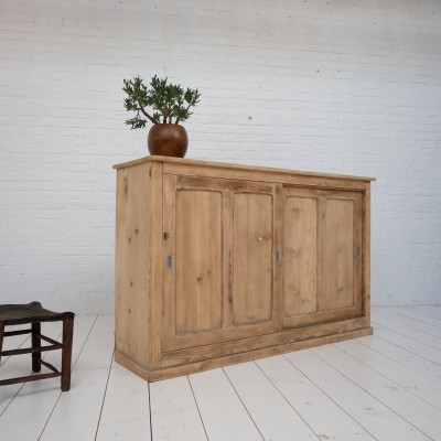 Wooden cabinet with sliding doors, 1950