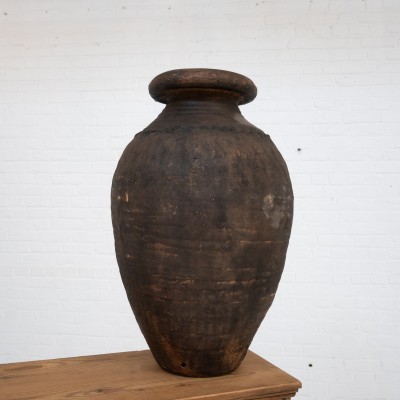 Pair of terracotta jars, late 19th century