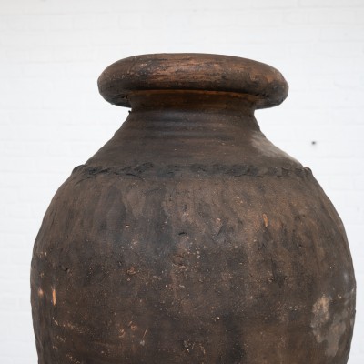 Pair of terracotta jars, late 19th century