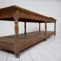 Grande table de drapier en bois, 1930