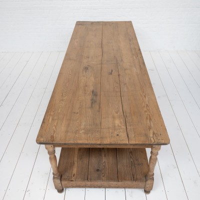 Grande table de drapier en bois, 1930