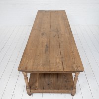 Large wooden draper's table, 1930