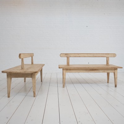 1-2 double-sided benches, early 20th century