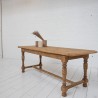 Oak farm table, early 20th century