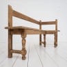 French oak corner bench, 1930