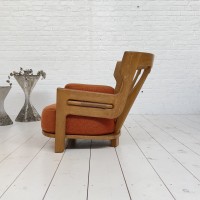 GUILLERME et CHAMBRON armchairs circa 1970 proposed by ECLECTIQUE ANTIQUE dealer