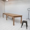 Large oak communal table, 1930