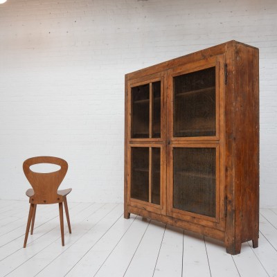 Armoire primitive en bois 1900